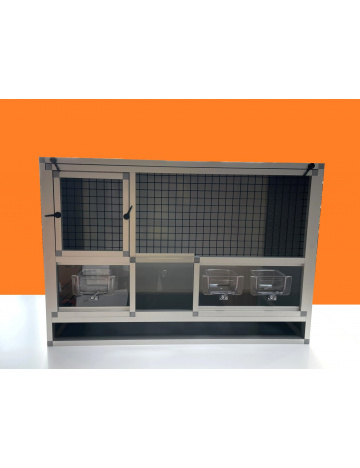 BK40 stříbrná, černé pletivo