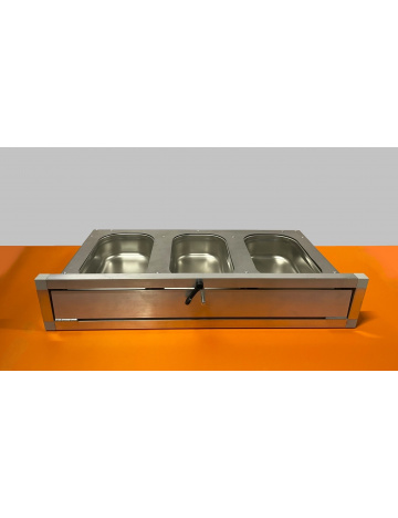 Zásuvný krmný pult, nerez KPG14