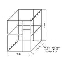 Voliéry z profilů 25x25