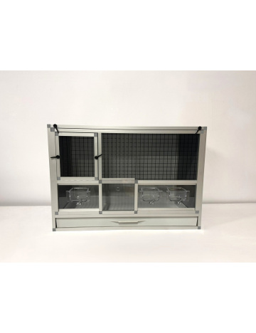 BK40 stříbrná, černé pletivo